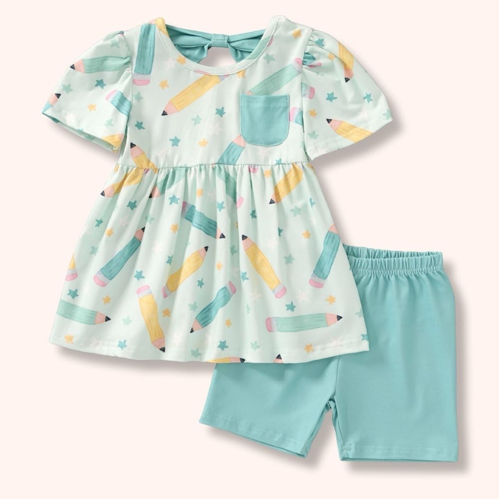 NWT Pete+Lucy Ready Set Learn Short Set